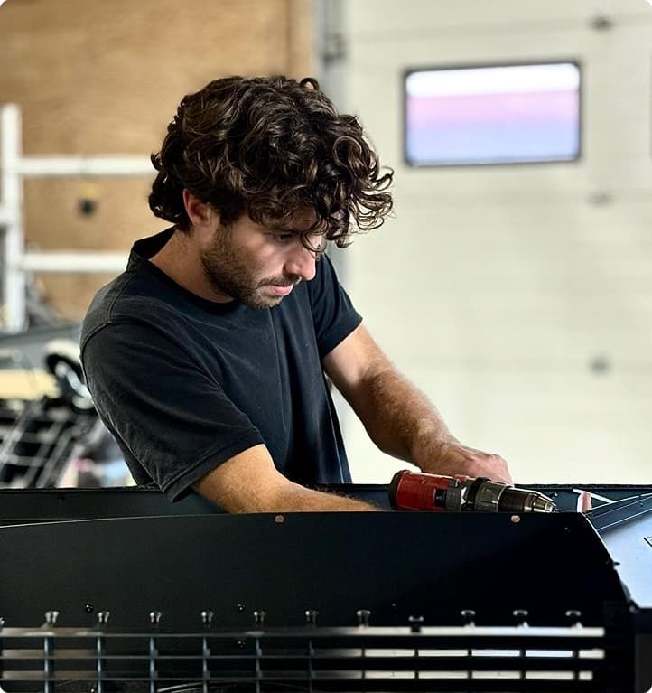 Visbeek Installatie aan het werk